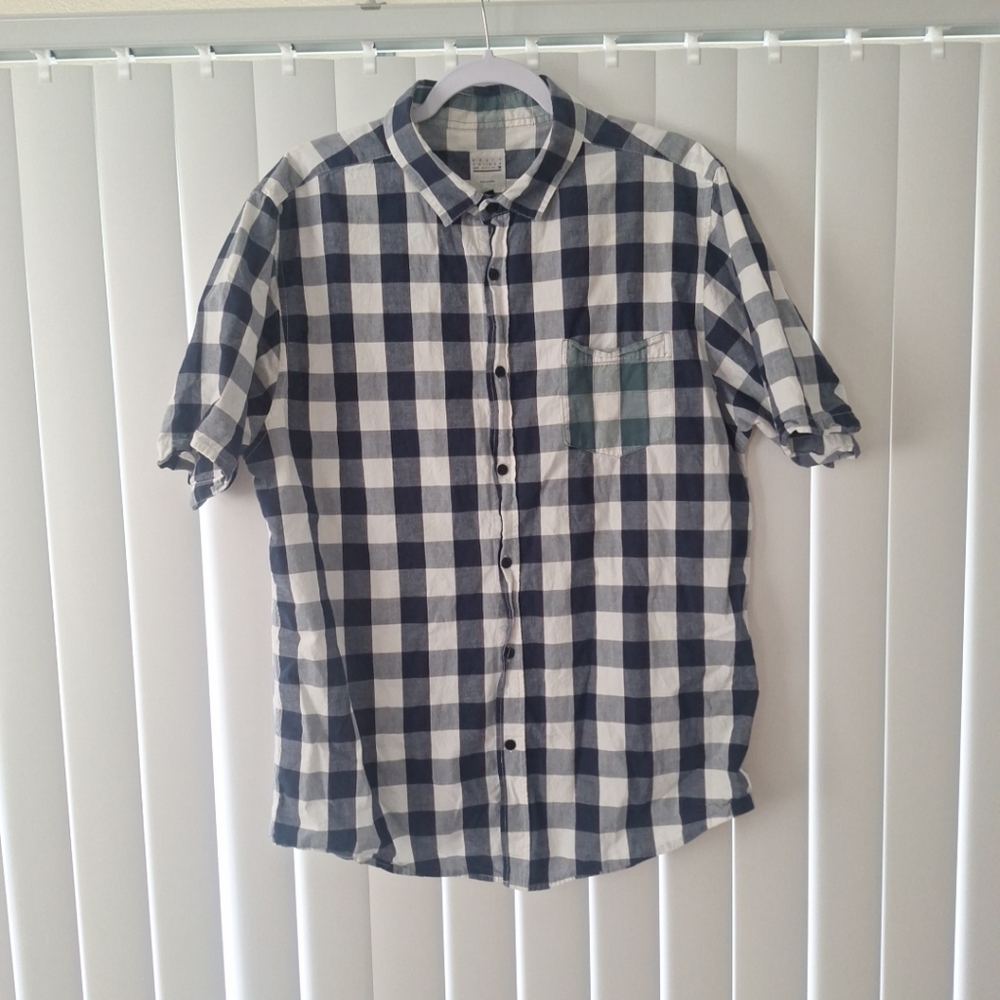 Split Co. USA Plaid Button Front Shirt